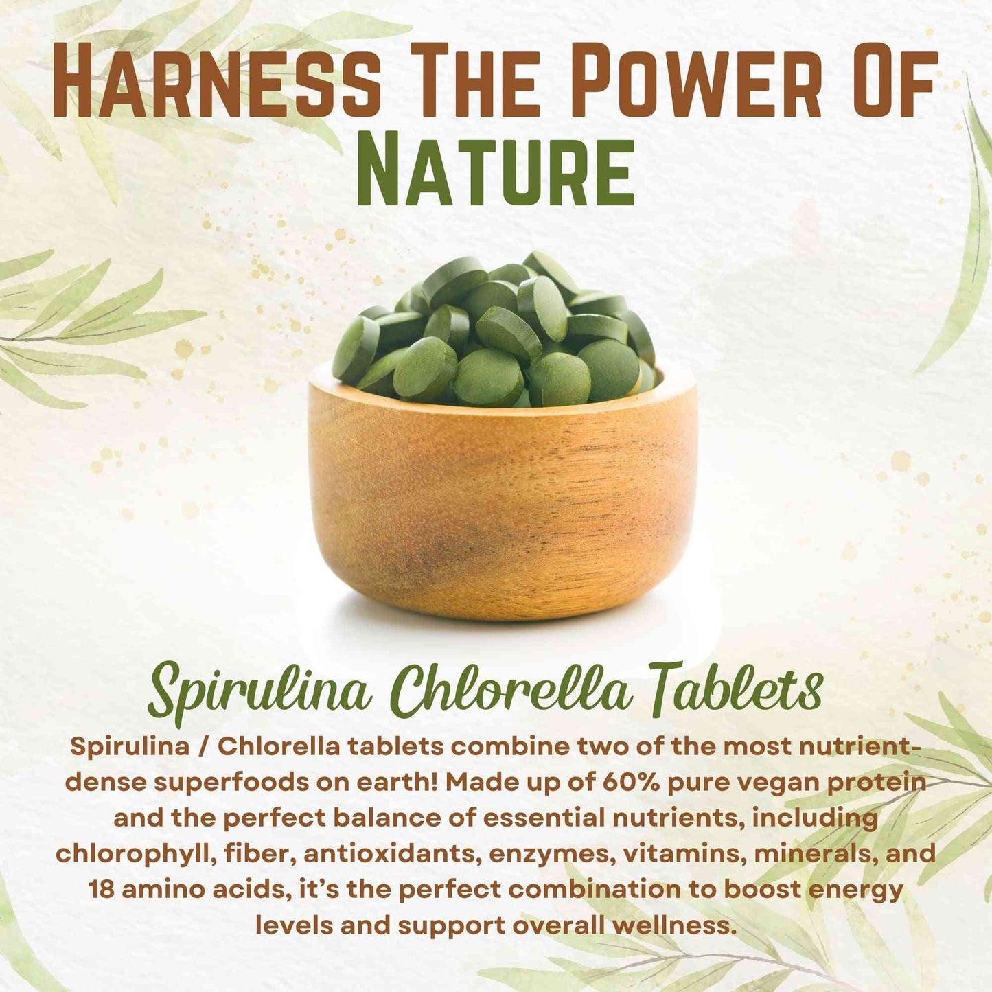 Organic Chlorella & Spirulina Tablets, 50/50 Blend, 500mg Each, 720 Count, 4 months supply Health & Beauty:Vitamins & Dietary Supplements:Herbs & Botanicals Go Nutra Go Nutra 600 Organic Chlorella & Spirulina Tablets, 50% Each for Detoxing, Energy, Immune Support & Guts. 720g, 240 Serv., Phytonutrients, Protein, Vegan Superfood, Non-GMO, Gluten-Free. 50/50 Superfood Tablets 1250 mg