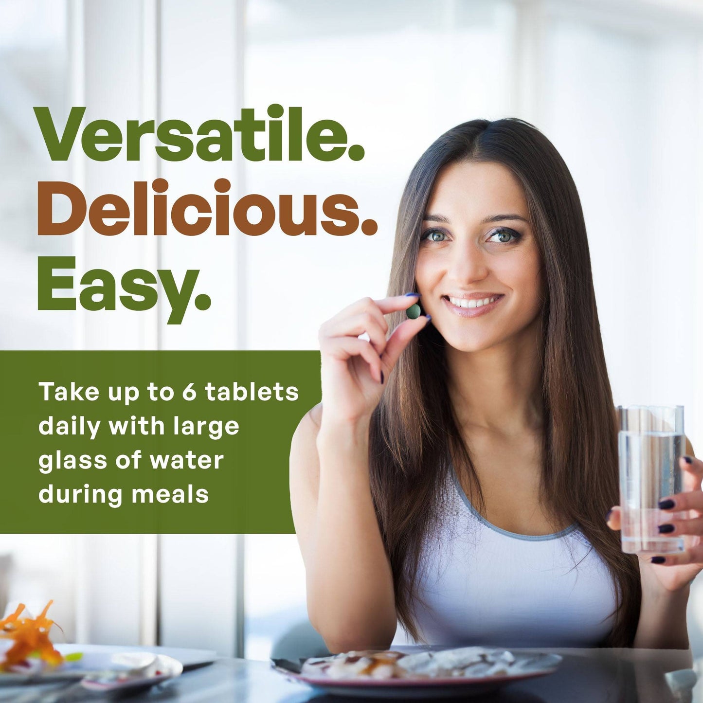 Spirulina Tablets Organic 3000mg Per Serving 720 Tablets Superfoods Herbs & Botanicals Go Nutra Go Nutra Spirulina Tablets Organic 3000mg