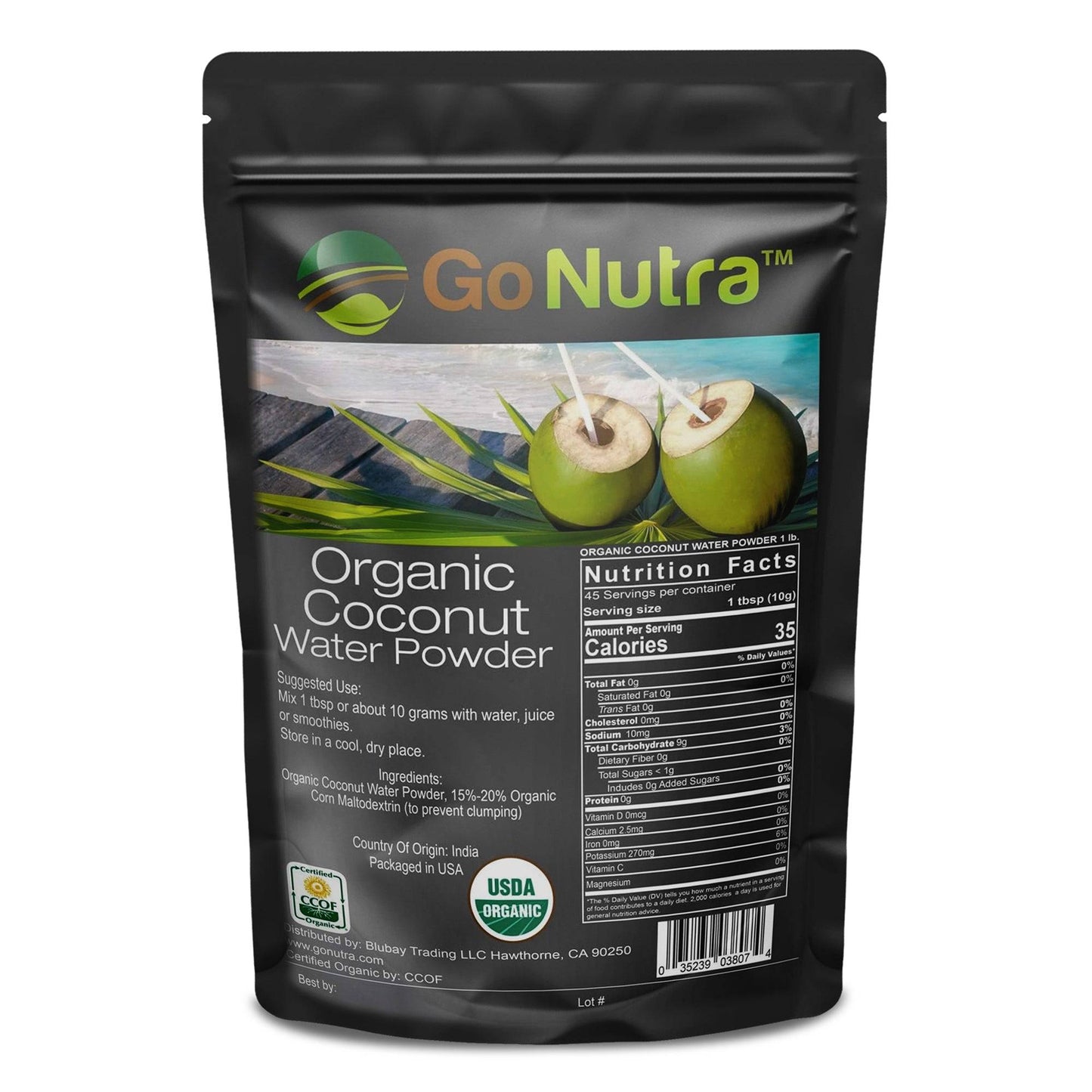 Coconut Water Powder Organic 1 lb