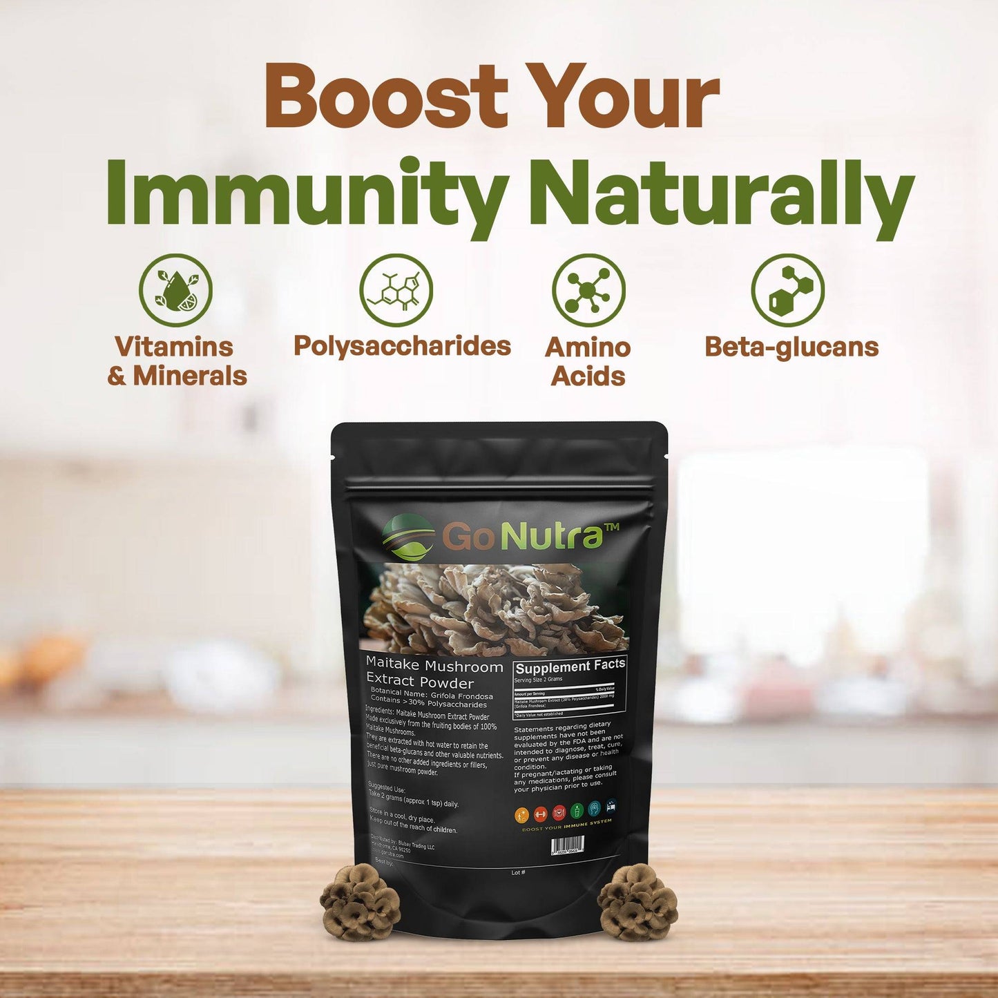 Go Nutra Maitake Mushroom Extract Powder