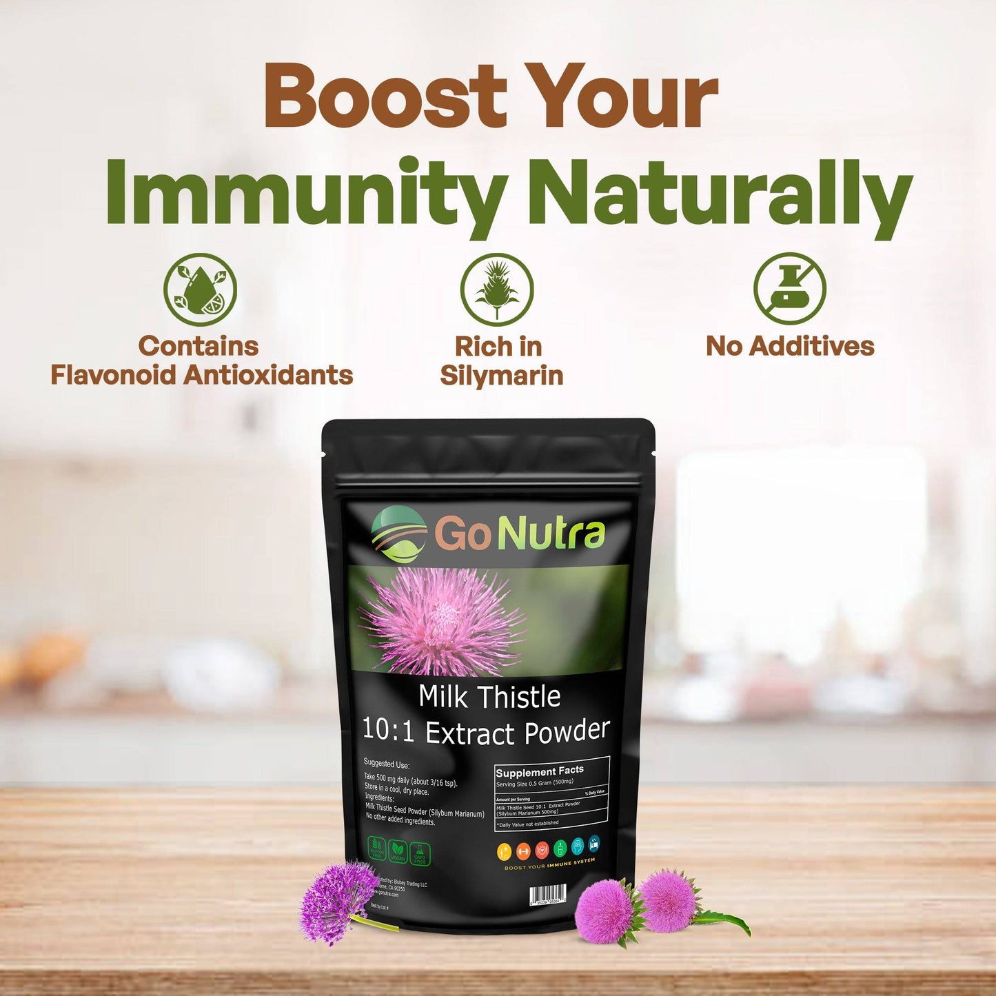 Silybum Marianum Herbs & Botanicals Go Nutra