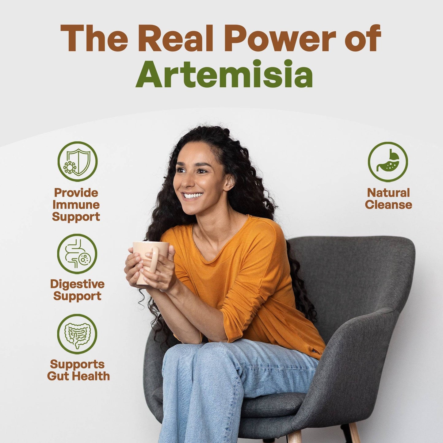 Artemisia Powder 8 oz | Sweet Wormwood Powder | Artemisia Annua | Non-Gmo Herbs & Botanicals Go Nutra Go Nutra Artemisia Powder - Sweet Wormwood Powder for Tea or Smoothies
