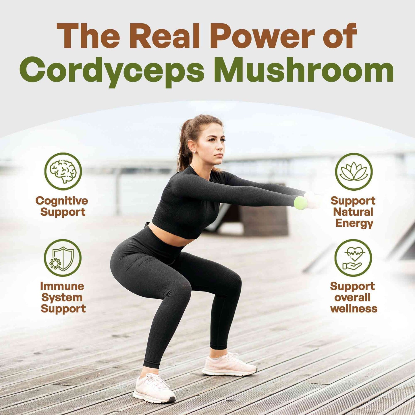 Cordyceps Mushroom Powder 4 oz Herbs & Botanicals Go Nutra Go Nutra Organic Cordyceps Mushroom Powder | Natural Polysaccharides