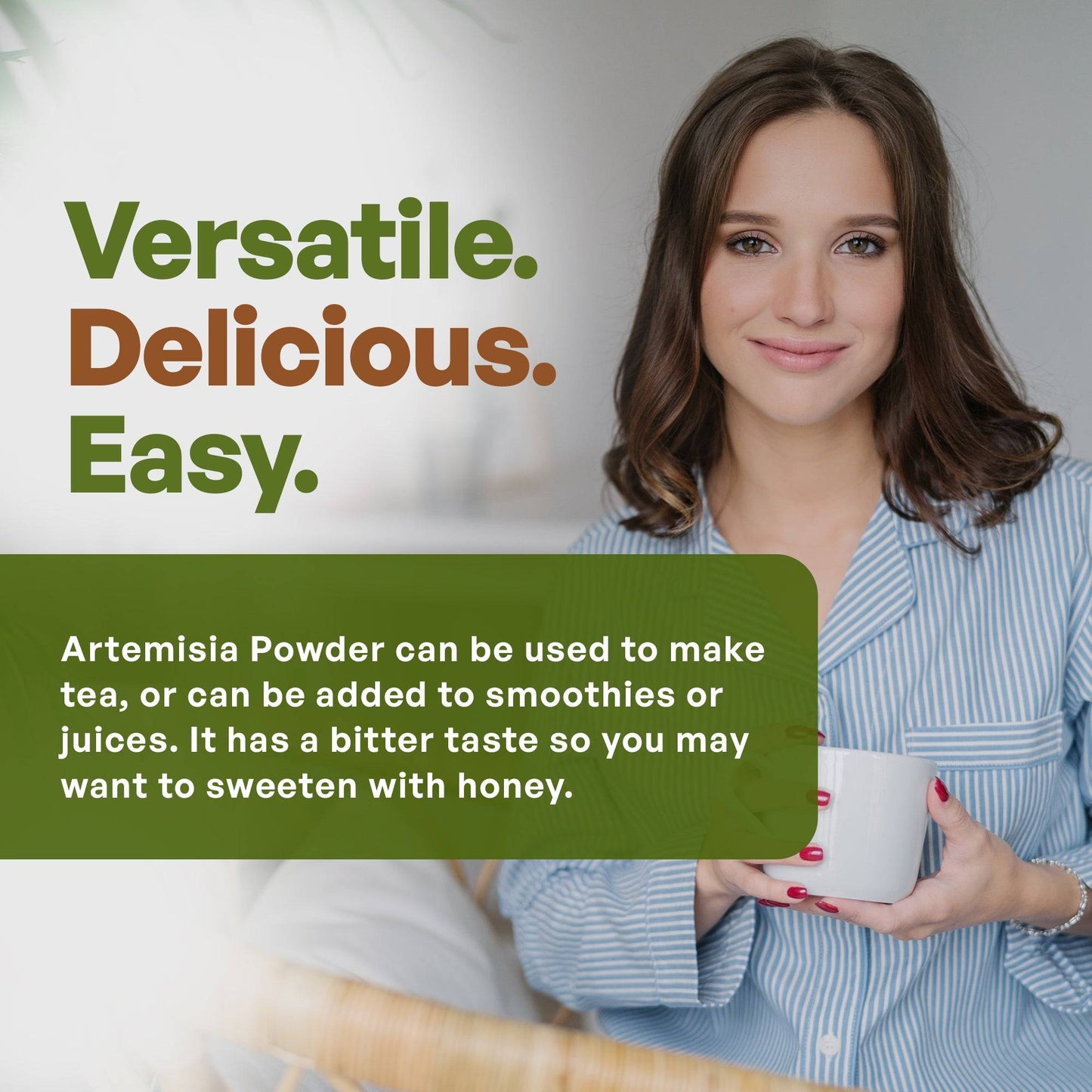 Artemisia Powder 8 oz | Sweet Wormwood Powder | Artemisia Annua | Non-Gmo Herbs & Botanicals Go Nutra Go Nutra Artemisia Powder - Sweet Wormwood Powder for Tea or Smoothies
