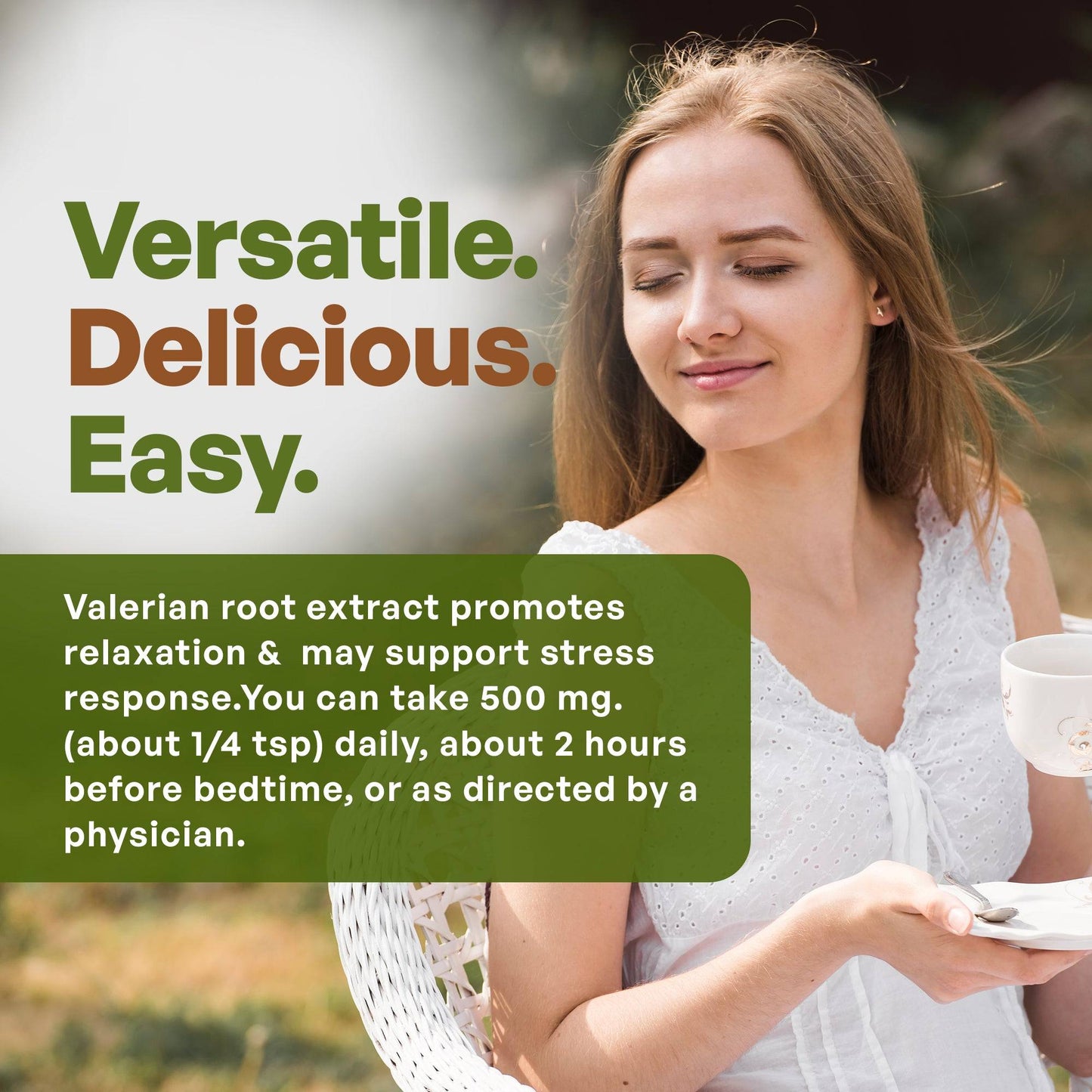 Valerian Root Extract Powder Extract 8 oz Herbs & Tea Go Nutra Go Nutra Valerian Root Extract Powder - 8oz Bottle