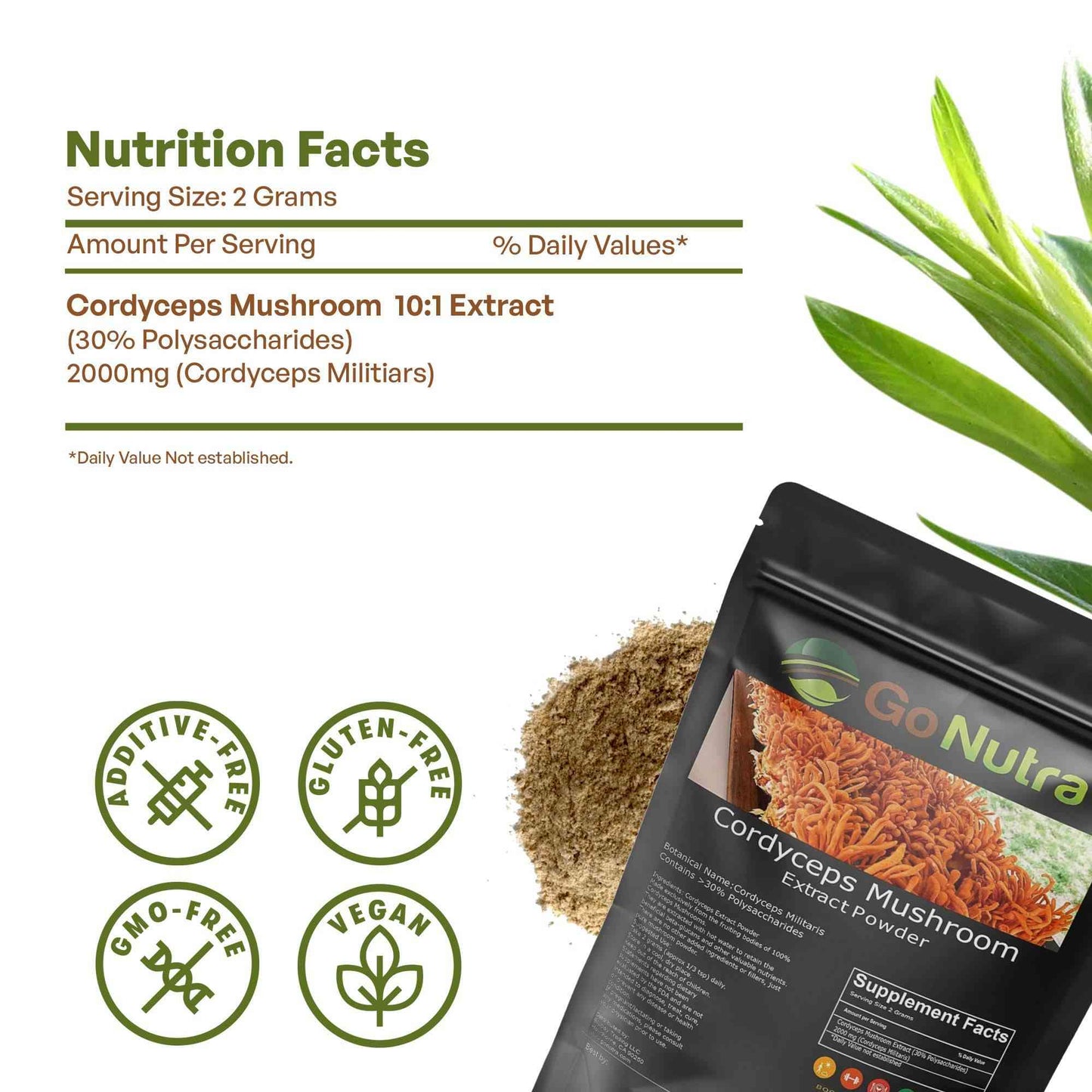Cordyceps Mushroom Powder | Natural Polysaccharides