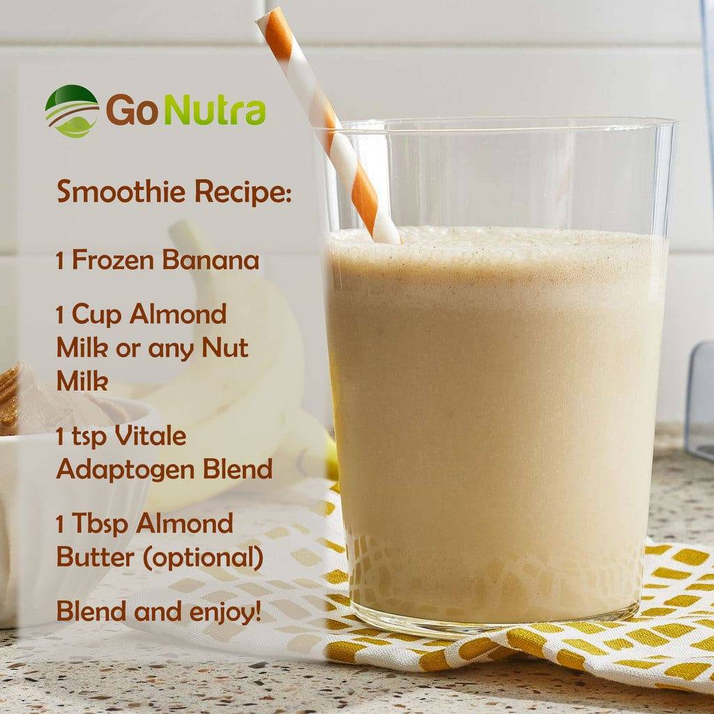 Superfood Smoothie Powder Organic Adaptogen Blend | 8 oz Smoothie Booster Powder Health & Beauty:Vitamins & Dietary Supplements:Herbs & Botanicals Go Nutra Go Nutra Health & Beauty:Vitamins & Dietary Supplements:Herbs &