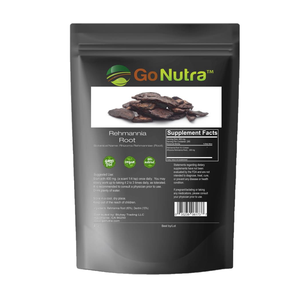 Rehmannia Root Extract Powder 10:1 Strength 4 oz | Go Nutra 