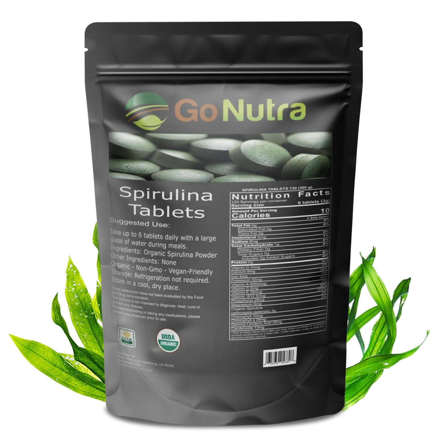 Spirulina Tablets Organic 3000mg 