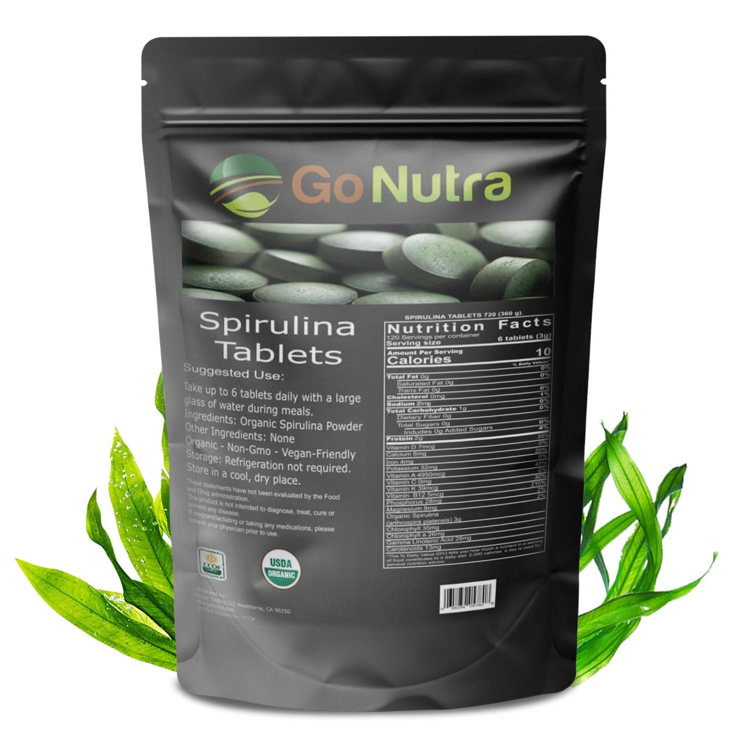 
                  
                    Spirulina Tablets Organic 3000mg 
                  
                