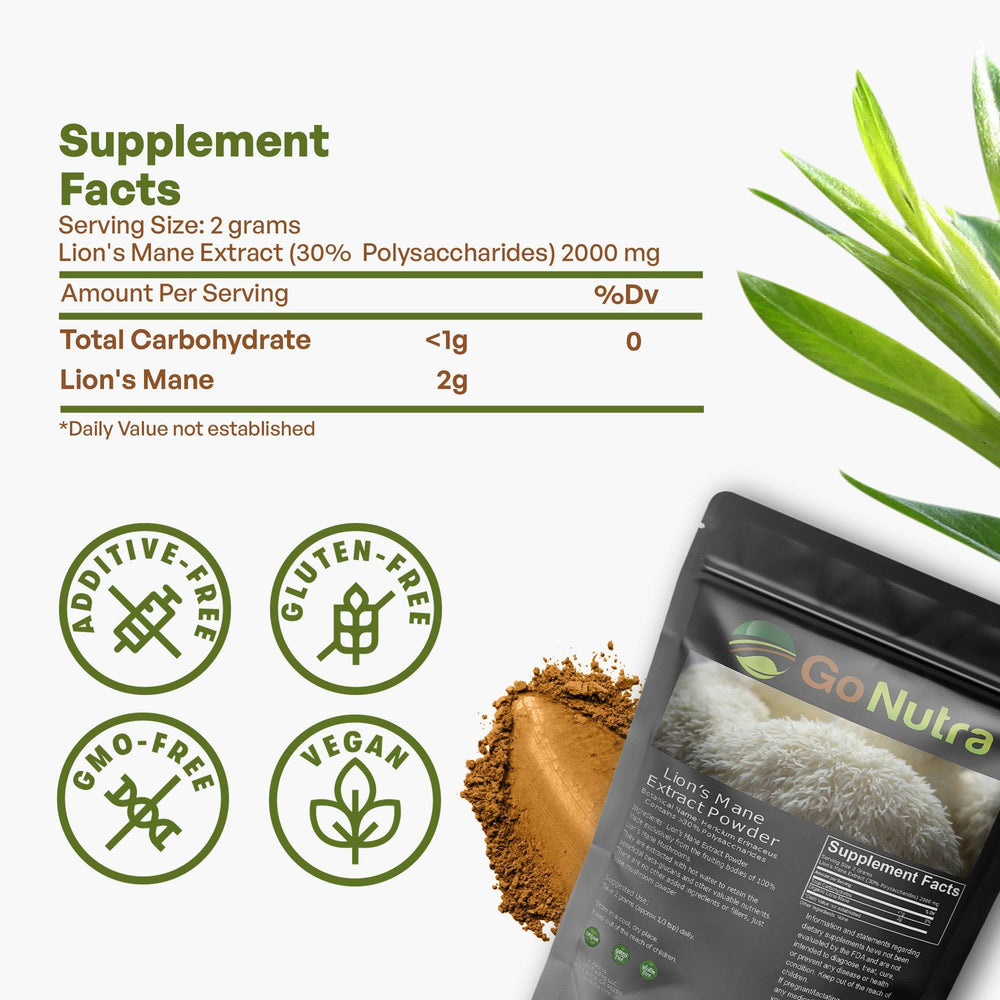 
                  
                     Lion’s Mane Mushroom Powder Extract
                  
                