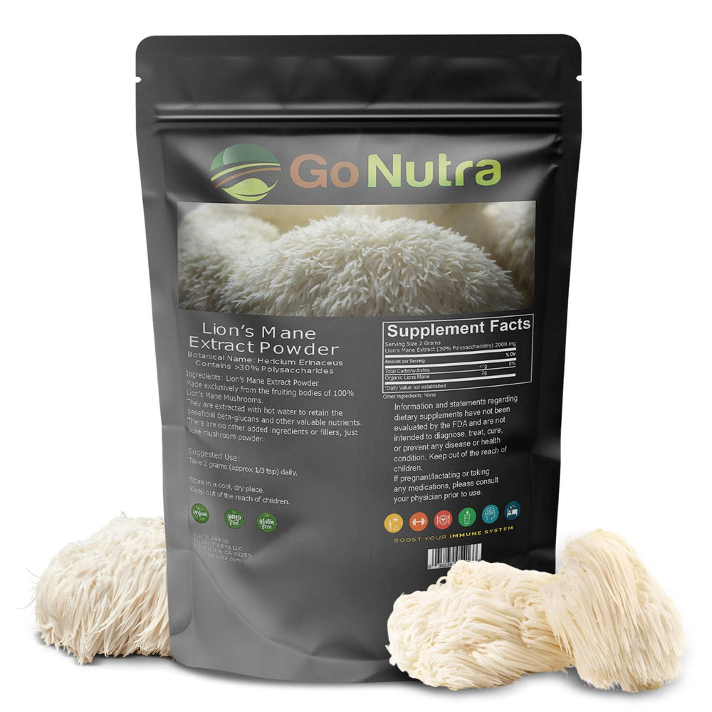 
                  
                    Lion's Mane Mushroom Powder Pure Extract 8oz Herbs
                  
                