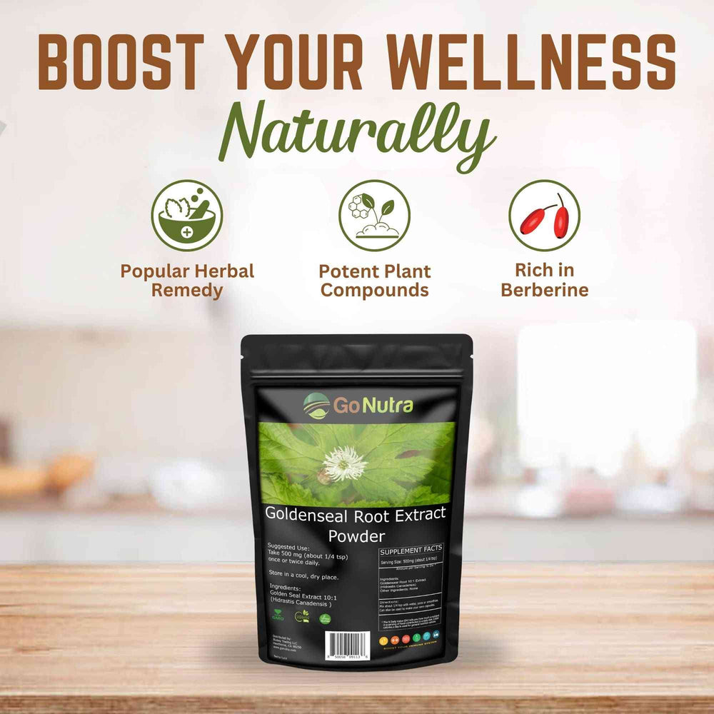 
                  
                    Goldenseal Root Extract Potent 10:1 Goldenseal Extract Powder 4 oz. Herbs & Botanicals Go Nutra Go Nutra Goldenseal Root Extract Powder Potent 10:1 - 4 oz
                  
                