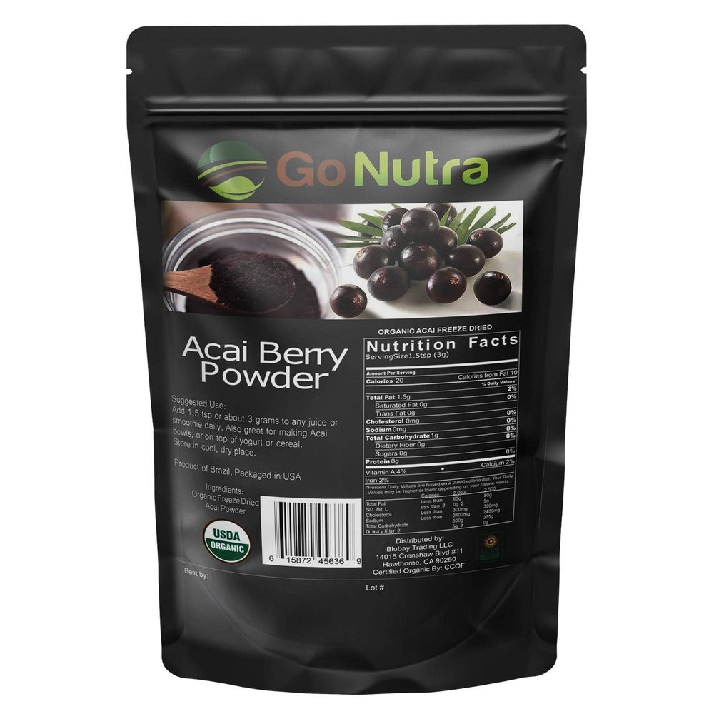 Acai Berry Powder Organic Pure Freeze Dried 1 Kilo