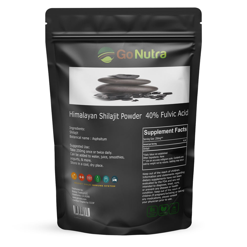 
                  
                    Shilajit Powder Pure Himalayan Shilajit 40% Fulvic Acid Trace Minerals - 4oz. Herbs & Botanicals Go Nutra Go Nutra Shilajit Powder - Top Fulvic Acid Supplement
                  
                