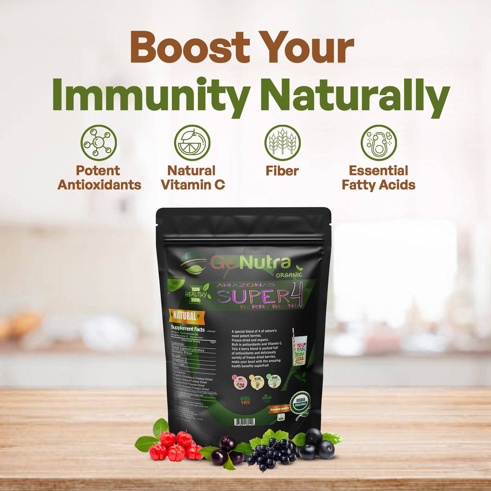 
                  
                    Acai Berry Blend for Bowls | Organic Superfood Smoothie Mix with Acai Maqui Elderberry Acerola 1lb. Herbs & Botanicals Go Nutra Go Nutra Organic Superfood Smoothie Mix | Healthy Supercharged Acai Blend
                  
                