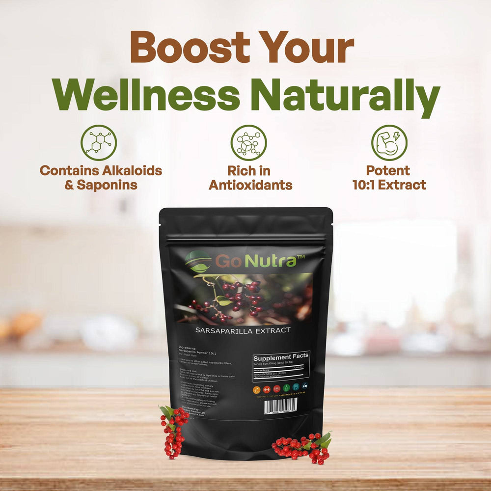 
                  
                     Go Nutra Sarsaparilla Root Extract Powder
                  
                