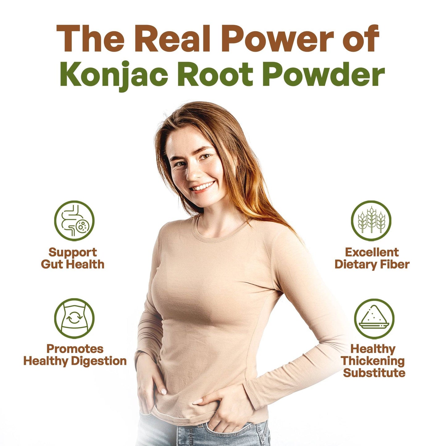 
                  
                    Konjac Root Extract Powder Glucomannan Powder Soluble Fiber Supplement - Prebiotic Fiber (Amorphophallus Konjac) 500 gr Herbs & Botanicals Go Nutra Go Nutra Konjac Glucomannan Powder
                  
                