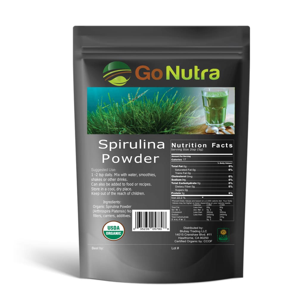 
                  
                    Spirulina Powder Organic Non-Gmo 5 lbs | Go Nutra - Herbs &
                  
                