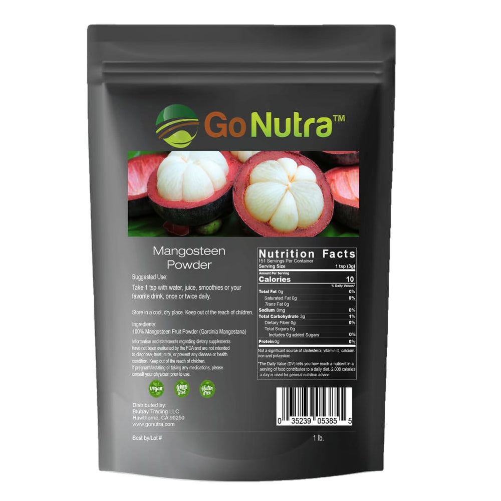 Mangosteen Powder Pericarp 1 lb | Superfood Go Nutra - Herbs