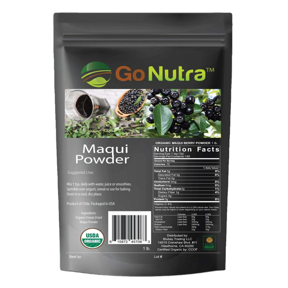 Maqui Berry Powder Freeze Dried Organic PURE Bulk 1 Kilo | 