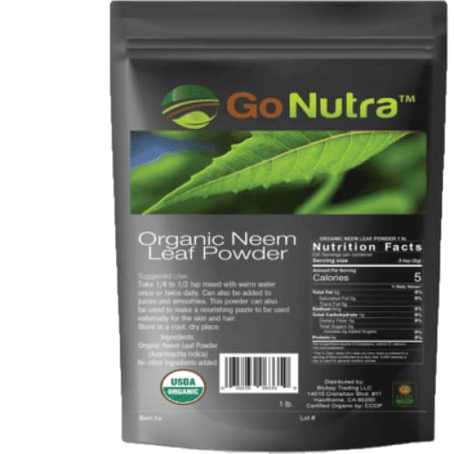 
                  
                    Neem Powder for Hair Organic 1 lb | Go Nutra - Health & 
                  
                