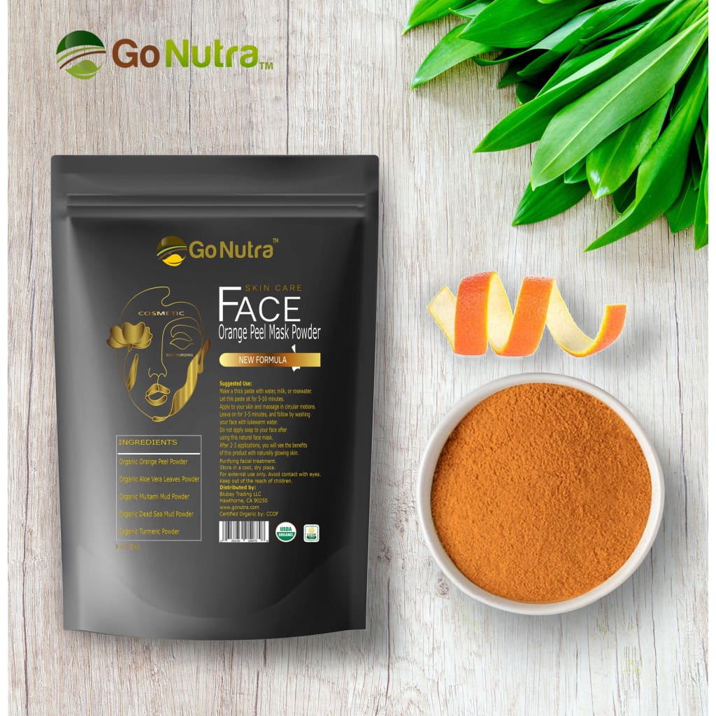 
                  
                    Orange Peel Facial Mask Powder Organic 8 oz. | Go Nutra - 
                  
                