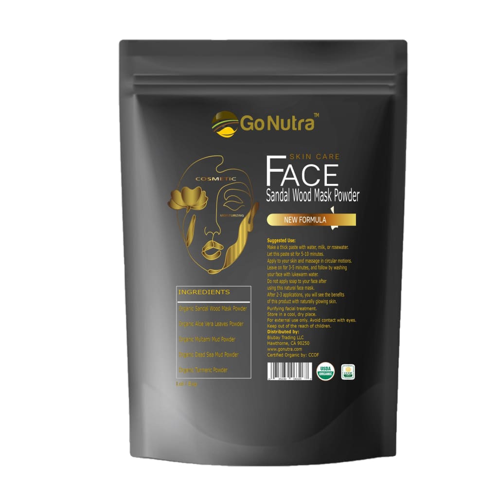 Sandalwood Facial Mask Organic 8 oz. Skin Anti-Aging | Go 