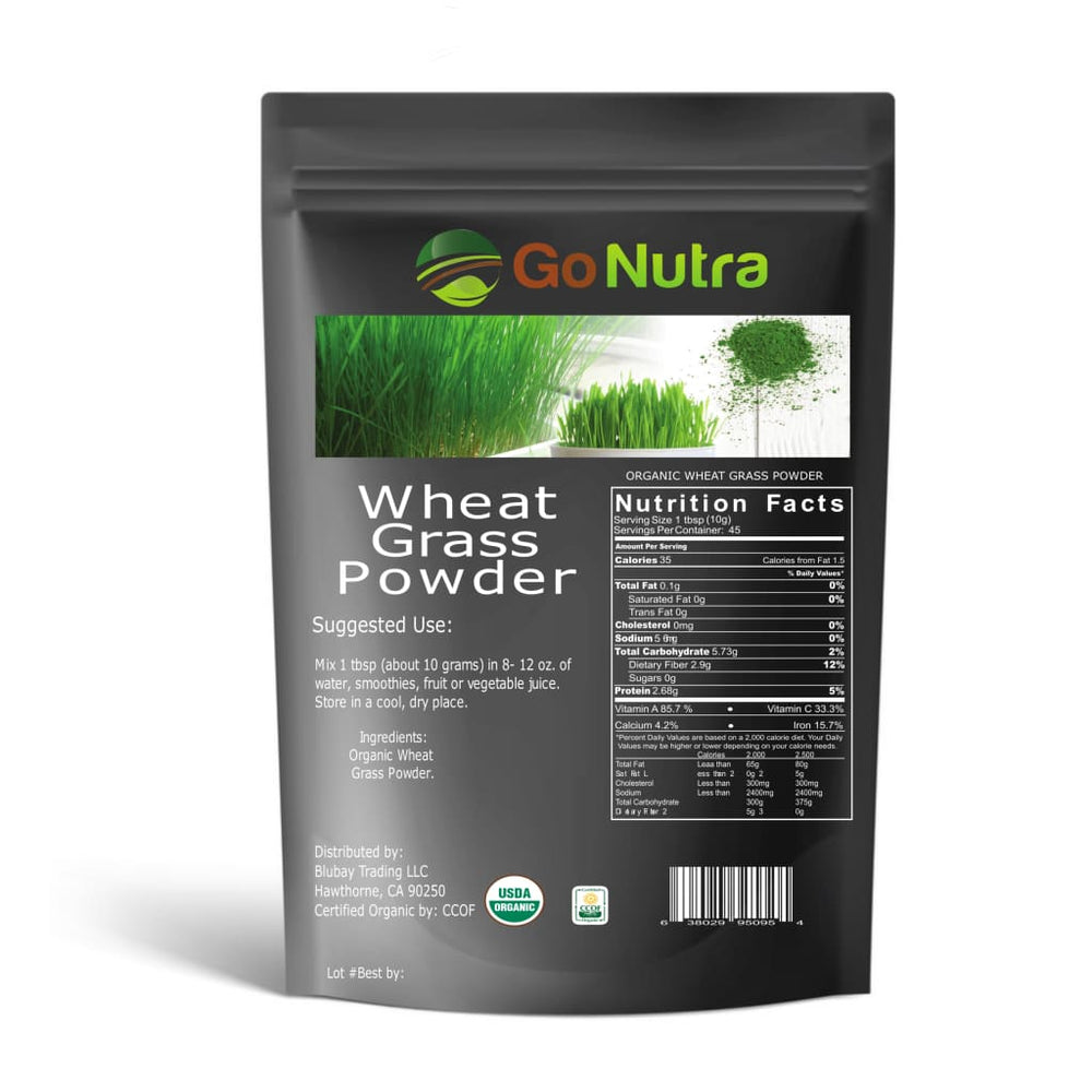 
                  
                    Wheat Grass Powder Organic 2 lbs | Pure Superfood | Go nutra
                  
                