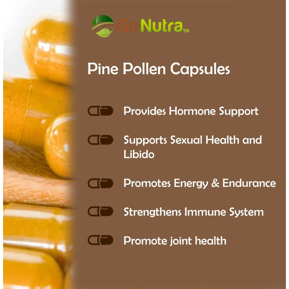 
                  
                    Pine Pollen Capsules 10:1 Strength Cracked Cell Wall | 120 
                  
                