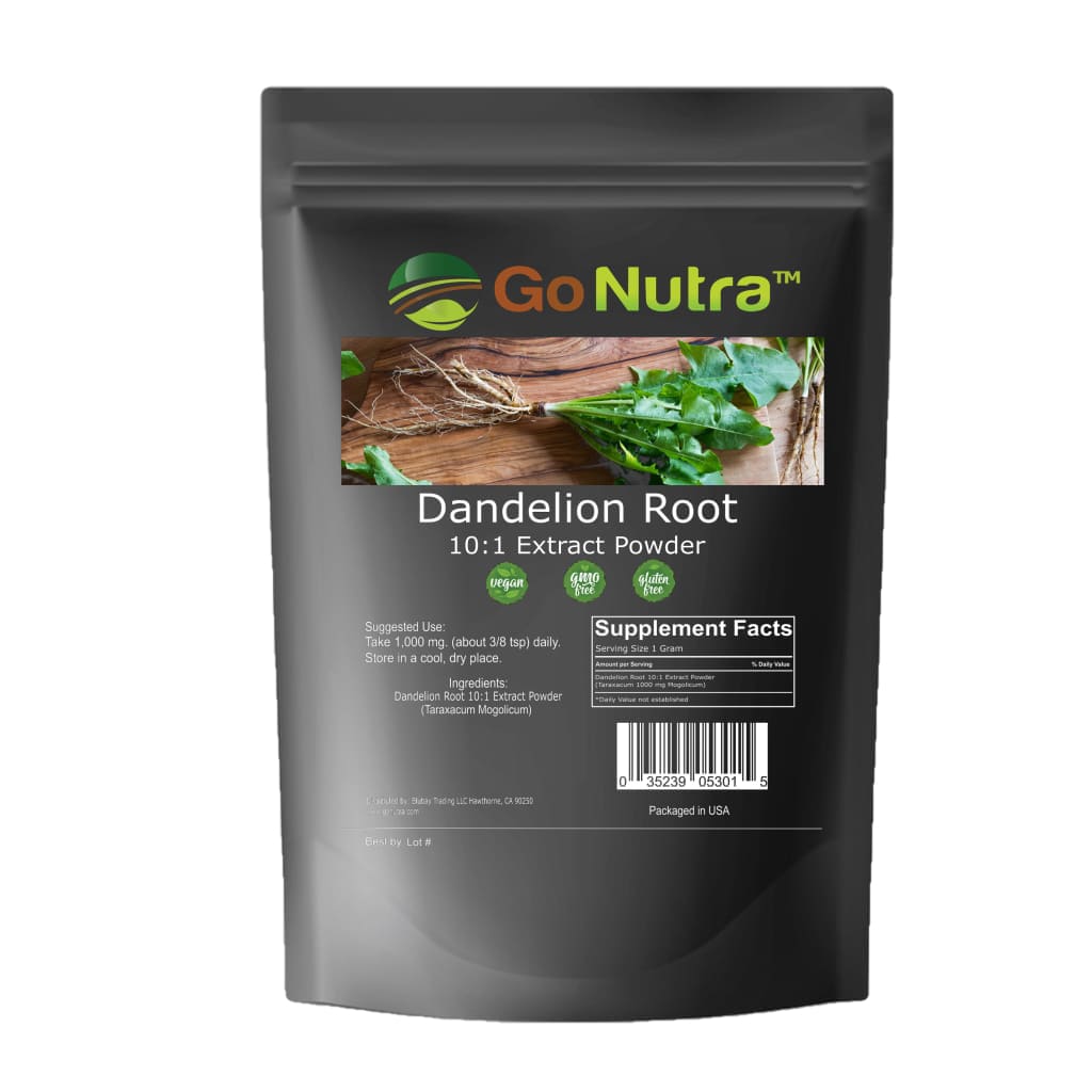 Dandelion Root Powder 10:1 Extract Non-Gmo 4oz | Go Nutra - 