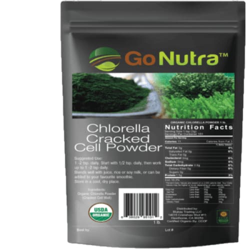 
                  
                    Chlorella Cracked Cell Organic | Non-Gmo 5 lbs | Go Nutra - 
                  
                