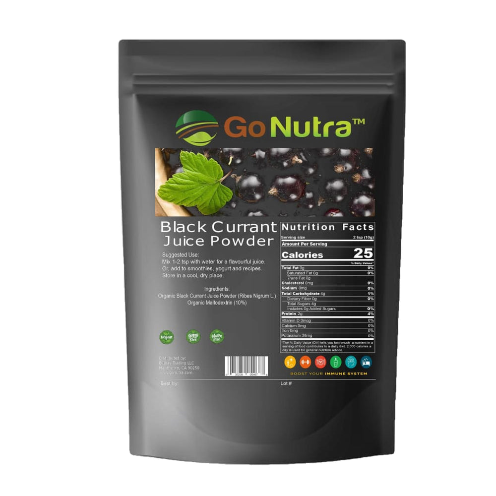 Black Currant Juice Powder | Ribes Nigrum 1lb | Go Nutra - 