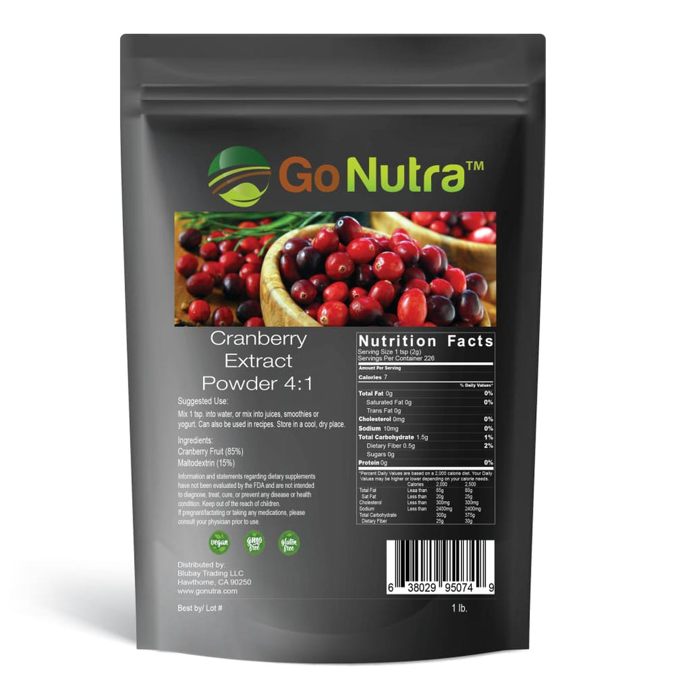 Cranberry Extract Powder 4:1 1lb | Go Nutra - Herbs 
