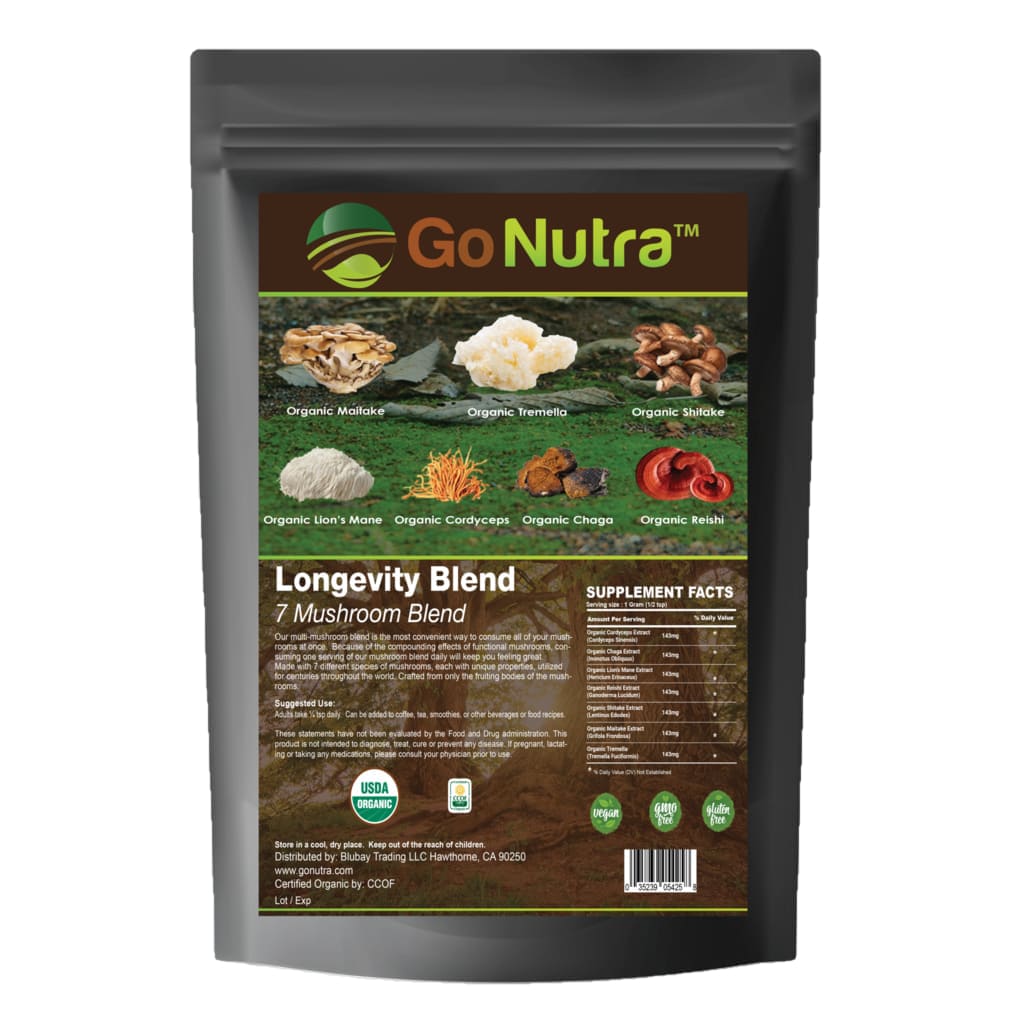 Organic Mushroom Blend | Go Nutra - Herbs & Botanicals