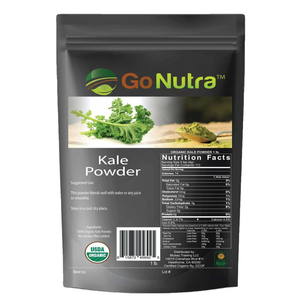 Kale Powder 100% Pure 1 lb. Non Gmo | Organic Superfood | Go